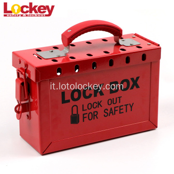 Scatola di tagout di sicurezza in acciaio portatile Loto Group Lockout